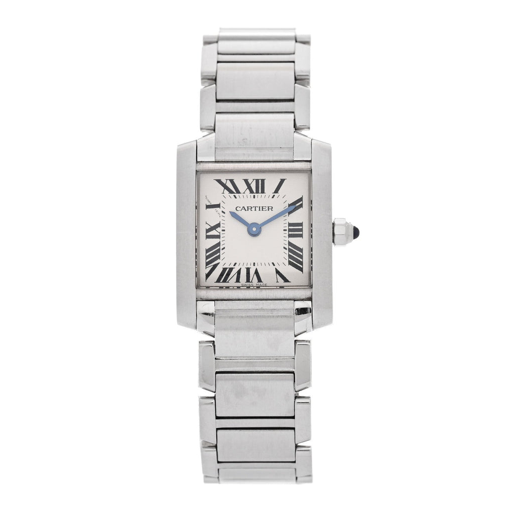 Stainless Steel 20mm Tank Francaise Quartz Watch