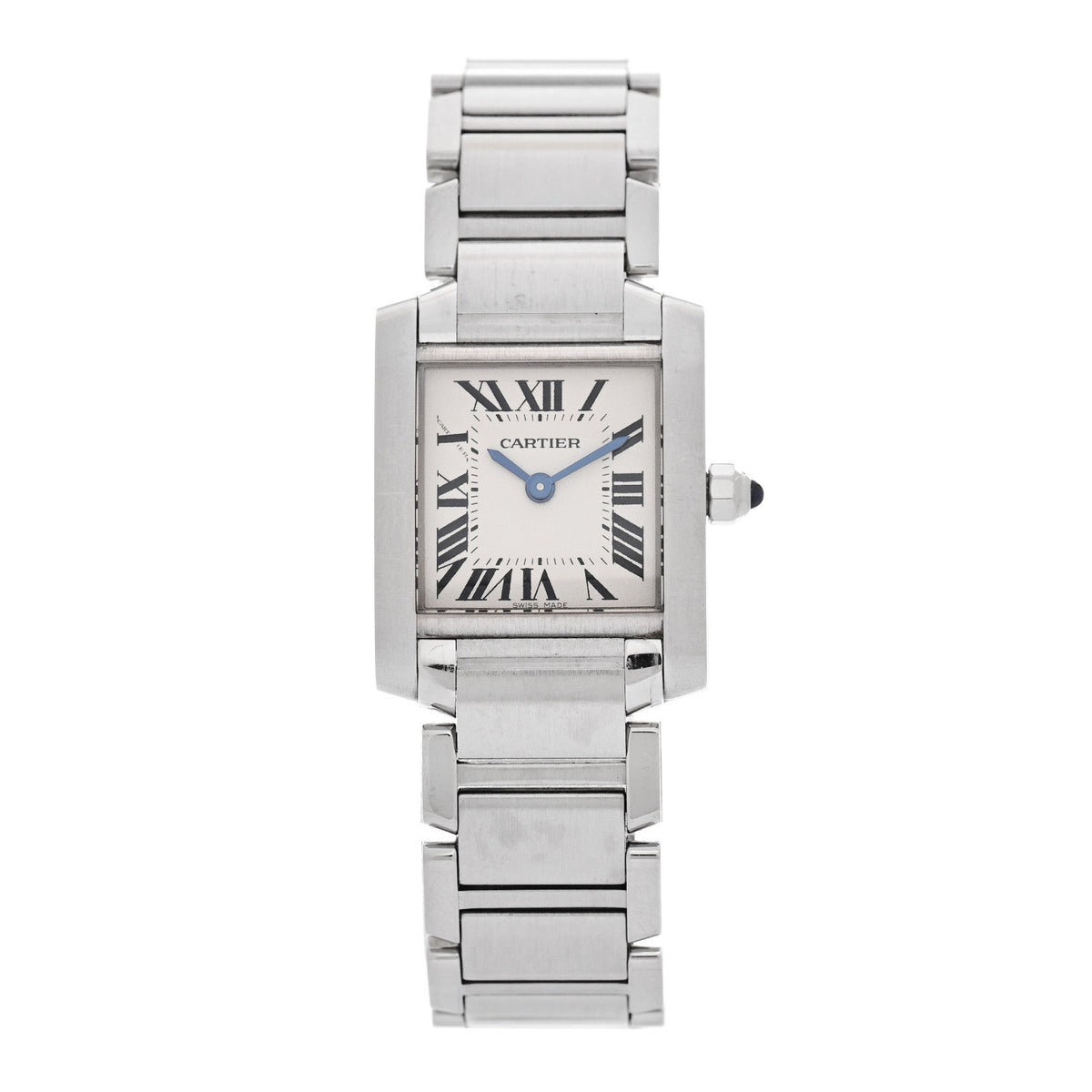 Stainless Steel 20mm Tank Francaise Quartz Watch