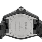 Stainless Steel Ceramic 38mm J12 Untitled Automatic Watch Black