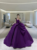 Purple Ball Gown Quinceanera Dress A Line Evening Gown
