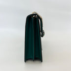 Bvlgari Emerald Green Leather Medium Serpenti Forever Shoulder Bag