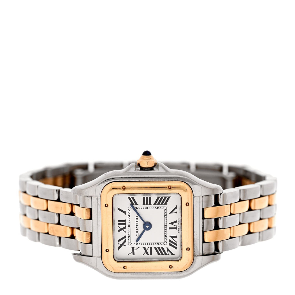 Stainless Steel 18K Yellow Gold 23mm Panthere Quartz Watch