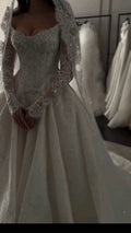 Elegant Bridal Dress Ball Gowns Off The Shoulder White Lace Wedding Dresses Minimalist Bridal Gown
