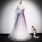 Stylish tulle long prom dress evening dress s100
