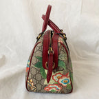 Gucci Multicolor GG Blooms Supreme Canvas and Leather Boston Bag