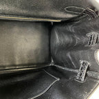 Hermès Black Shiny Porosus Crocodile Leather Gold Hardware Birkin 35 Bag