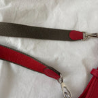 Hermes Red Clemence Leather Evelyne TPM Bag