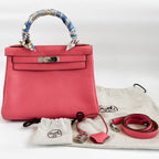 Hermes Rose Lipstick Togo Leather Kelly Retourne 28 Bag