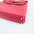 Hermes Rose Lipstick Togo Leather Kelly Retourne 28 Bag