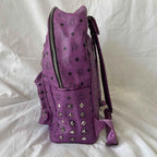 MCM Visetos Large Sprinkle Stud Stark Backpack Purple