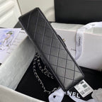 CHANEL CLASSIC HANDBAG Lambskin & Silver Metal