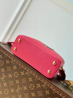 N81209 Capucines BB Taurillon 21cm rose red