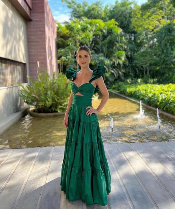 New Arrive Green Prom Dress Prom Gowns Long Prom Dresses