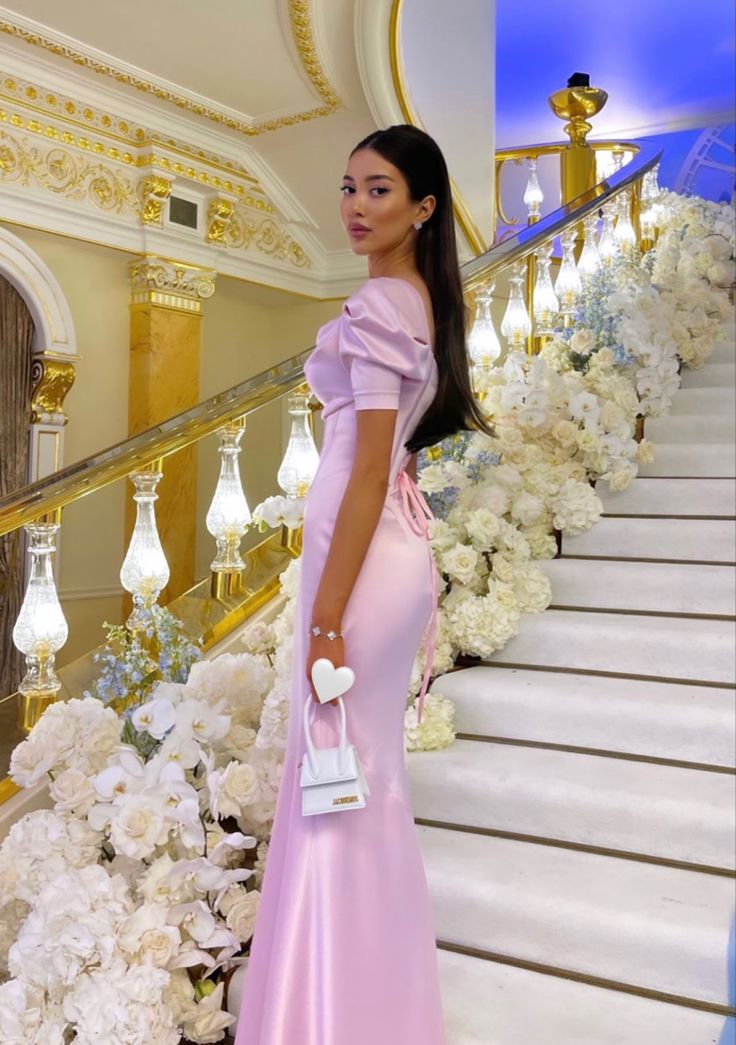 Pink Prom Dresses Women Prom Gowns