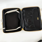 Prada Beige Leather Weekender Top Handle Bag