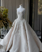 Rustic Wedding Dress Ball Gowns Square Neck White Lace Tulle Long Wedding Dress Summer Brides Dresses Bridal Gown