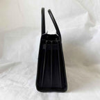 Saint Laurent Black Grained Leather Baby Sac De Jour