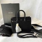Saint Laurent Black Grained Leather Baby Sac De Jour