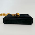 Saint Laurent black suede small Kate bag