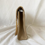 Saint Laurent Nude Matelasse Large Cassandre Flap Bag