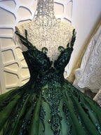 Sequin Sparkly Off The Shoulder Ball Gowns Wedding/Prom Dresses