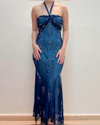 Sexy Halter Long Prom Dresses Prom Gowns
