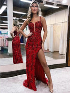 Mermaid /Trumpet Evening Gown Open Back Prom Dresses Party Dresses