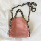 Stella McCartney Pink Faux Leather Mini Falabella Tote