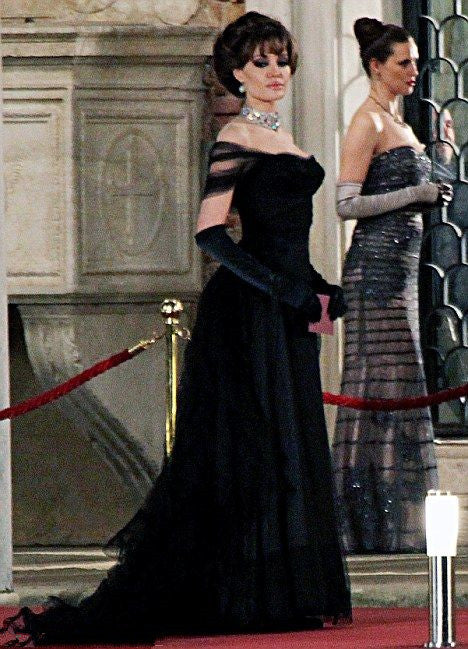 Vintage Ball Gowns Black Birthday Prom Dress Off The Shoulder Prom Dresses